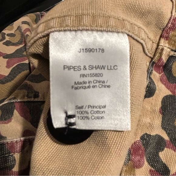 VERONICA BEARD Jeans Sz XL Animal Print Blazer Back Pleat Buttons Pockets Jacket - Picture 11 of 13